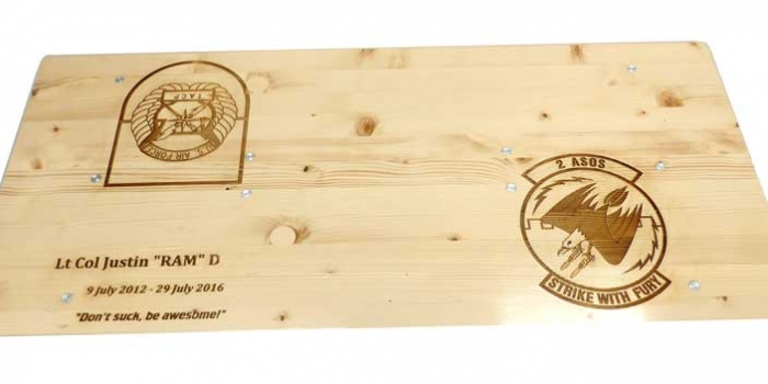 Ale Bench Engraved
