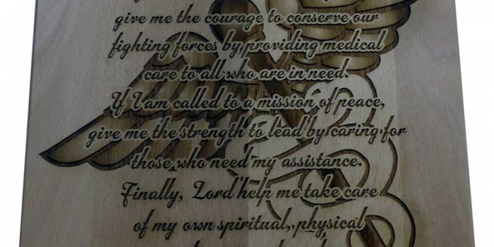 Combat Medic Prayer Plaque