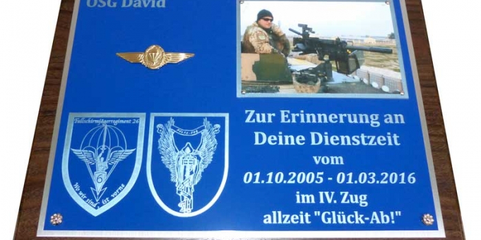 German Army Plaque