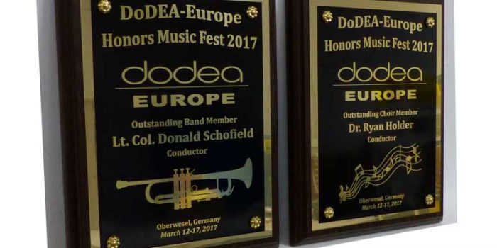 DoDEA Europe Honors Music Fest Award