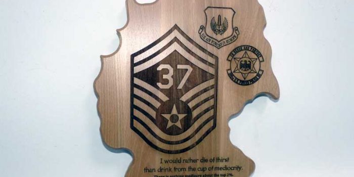 SMSgt Promtion Plaque USAF E8