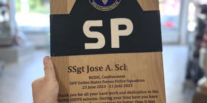 569 USFPS PCS Going Away Award Gift SP Plaque by Trophy Center KL  Mr. & Mrs. Kulbick  | Trophy Shop | Engraving Shop | ONLY in Kaiserslautern-Einsiedlerhof underneath Hacienda Mexican Restaurant | 2 MILES FROM RAMSTEIN AIR BASE | Going Away Gifts | PCS Awards | Engraved Etched Custom Made Coin Challenge Coins Stamps Guidons Awards Plaques USAREUR-AF | USAFE  AFAFRICA | EUCOM | AFRICOM | MARFOREUR | GPC Card Accepted | 889 Document available | WE ARE NOT AFFILIATED WITH ANY STORES ON BASE OR SOMEWHERE ELSE |  ONLY in K-TOWN  | We Are Awesome | E-Mail: info@trophy-center.de