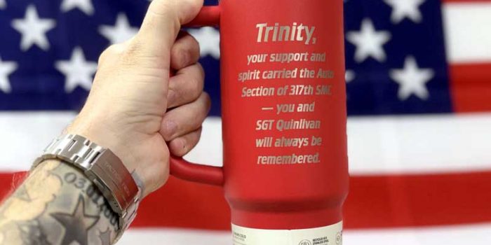 YETI Mug Stanley Cup Engraving Etching by Trophy Center KL  Mr. & Mrs. Kulbick  | Trophy Shop | Engraving Shop | ONLY in Kaiserslautern-Einsiedlerhof underneath Hacienda Mexican Restaurant | 2 MILES FROM RAMSTEIN AIR BASE | Going Away Gifts | PCS Awards | Engraved Etched Custom Made Coin Challenge Coins Stamps Guidons Awards Plaques USAREUR-AF | USAFE  AFAFRICA | EUCOM | AFRICOM | MARFOREUR | GPC Card Accepted | 889 Document available | WE ARE NOT AFFILIATED WITH ANY STORES ON BASE OR SOMEWHERE ELSE |  ONLY in K-TOWN  | We Are Awesome | E-Mail: info@trophy-center.de