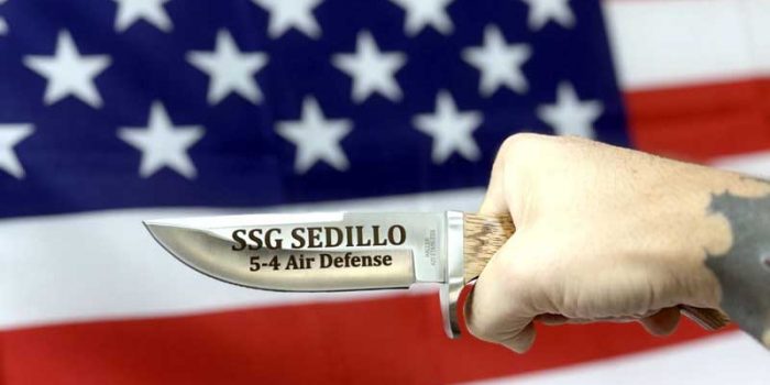 Knife Engraving 5-4 ADA 52d ADA 10th AAMDC by Trophy Center KL  Mr. & Mrs. Kulbick  | Trophy Shop | Engraving Shop | ONLY in Kaiserslautern-Einsiedlerhof underneath Hacienda Mexican Restaurant | 2 MILES FROM RAMSTEIN AIR BASE | Going Away Gifts | PCS Awards | Engraved Etched Custom Made Coin Challenge Coins Patches Stamps Guidons Awards Plaques USAREUR-AF | USAFE  AFAFRICA | EUCOM | AFRICOM | USMC | Special Forces | Seal Team Friendly | GPC Card Accepted | 889 Document available | WE ARE NOT AFFILIATED WITH ANY STORES ON BASE OR SOMEWHERE ELSE |  ONLY in K-TOWN  | We Are Awesome | E-Mail: info@trophy-center.de